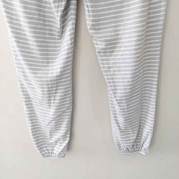 Gilligan & O'Malley pajama pants Large blue white stripes joggers drawstring - Picture 8 of 8